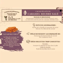 Cacao Eclats De Caramel Beurre Salé - 230g -Le Comptoir De Mathilde cacao eclats de caramel beurre sale 230g 2
