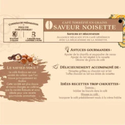 Café Torréfié En Grains Saveur Noisette - 125G -Le Comptoir De Mathilde cafe torrefie en grains saveur noisette 125g 2