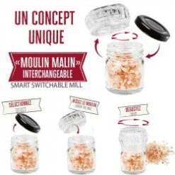 Coffret 7 Sels Et Poivres Du Monde - 7x35g -Le Comptoir De Mathilde coffret 7 sels et poivres bar 2