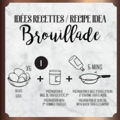 Kit Brouillade Saveur Truffe Noire Et Truffe D'été -Le Comptoir De Mathilde kit brouillade saveur truffe noire et truffe dete huile olive 50 cl preparation 2