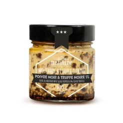 Moutarde à L'huile D'olive Poivre Noir & Truffe Noire 1,2% - 100g