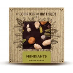 Tablette Mendiants - Chocolat Noir - 80g