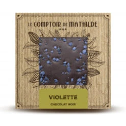 Tablette Violette - Chocolat Noir