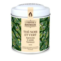 Thé Noir Et Vert Saveurs Cassis Vanille - 100g