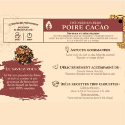 Thé Noir Saveurs Cacao Poire -100g -Le Comptoir De Mathilde the noir saveurs cacao poire 100g 2