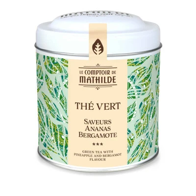Thé Vert Saveurs Ananas Bergamote - 100g 1 Thé Vert Saveurs Ananas Bergamote - 100g